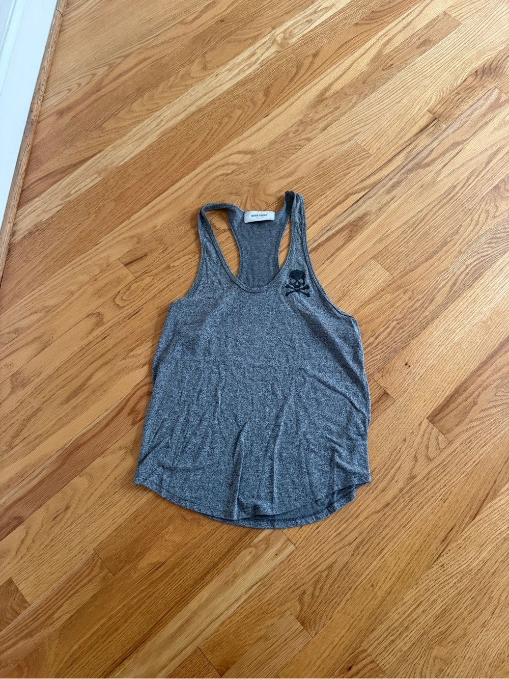SoulCycle tank top gray skull